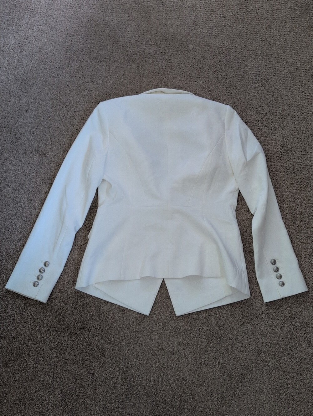 White House Black Market Double Breasted Trophy Studio Ecru Blazer - Picture 5 of 6